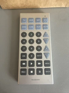 Brookstone Super Sized TV Remote Glow In Dark 6-in-1 JUMBO Large Remote Tested - Picture 1 of 2