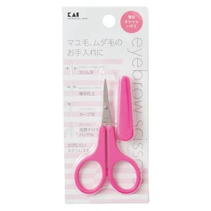 KAI Thin Blade Stylish Scissors Curved Blade with Cap Slim Blade Eyebrow Scissor - Picture 1 of 5