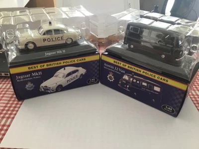 Lo mejor de los autos de policía británicos - Jaguar Mk2 y Austin J2 Van 1:43 Foto 1 de 4