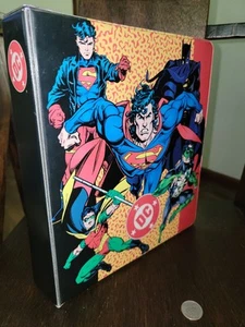 DC COMICS CARD BINDER, Full Complete Sets Of 1991, 1993 Skybox, Impel, Holograms - Picture 1 of 10