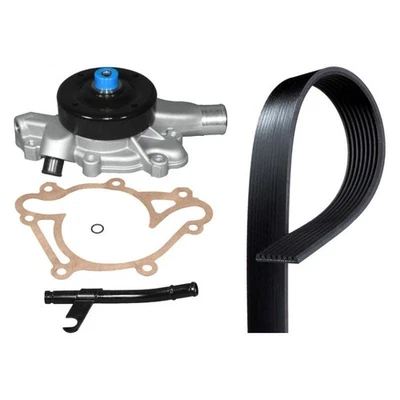 For Dodge W150 93 Professional Engine Coolant Water Pump & Serpentine Belt Kit Foto 1 de 2