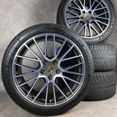 Winterräder Porsche Cayenne E3 Original 21" RS Spyder Felgen Turbo S 9Y0044610H - Bild 1 von 4