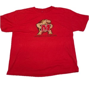 University of Maryland Terrapins T Shirt Mens Size XXL Red NCAA - Picture 1 of 7