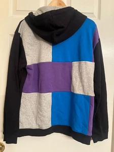 LEGO Target Collection Herren MEDIUM schwarz/lila geometrischer HOODIE ZW7W3 Neu mit Etikett - Bild 1 von 9