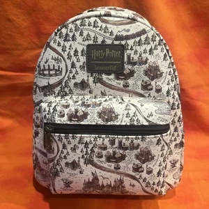 Loungefly Harry Potter Mini Backpack Magical World Hogwarts School Map NWT - Picture 1 of 4