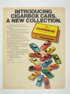 Aurora Cigarbox Cars Authentic Miniature Collection 1965 Print Advertisement - Bild 1 von 2
