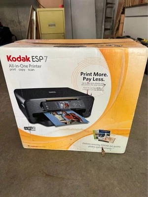 Kodak ESP 7 All In One Color Printer Copier Scanner Photos WiFi Bluetooth - Image 1 of 4