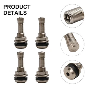 4* TR416 Chrome Metal Tubeless Bolt In Valve Stem Tires Tubeless Tyre Valves - Picture 1 of 12