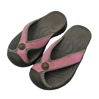 Sandálias KEEN Barbados respiráveis chinelos proteção biqueira meninas tamanho 10 - Imagem 1 de 4
