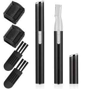 Chumia 2 Pcs Electric Eyebrow Trimmer Women Precision Face Razors Mini Black  - Picture 1 of 7