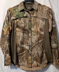 Women's XL 44 Bust Magellan Camo Hunt Gear Long Sleeve Shirt Real Tree Edge - Picture 1 of 12