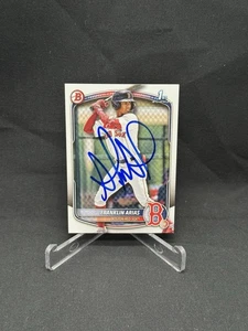 Franklin Arias Autograph Signed 2025 1st Bowman BP-67 Boston Red Sox - Picture 1 of 2