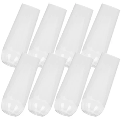 8pz Tazze Infrangibili Riutilizzabili Plastica Bicchieri Vino Porta Bicchieri Vino - Immagine 1 di 4