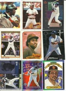 9 verschiedene TONY GWYNN Karten Lot mit Prämien San Diego Padres - Bild 1 von 1
