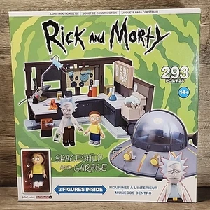 Rick and Morty Astronave e Garage 293pz Set Costruzioni McFarlane 2016 NUOVO - Foto 1 di 14