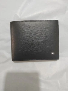 NEW MontBlanc Men's Meisterstuck Leather Wallet Black no box ! - Picture 1 of 6