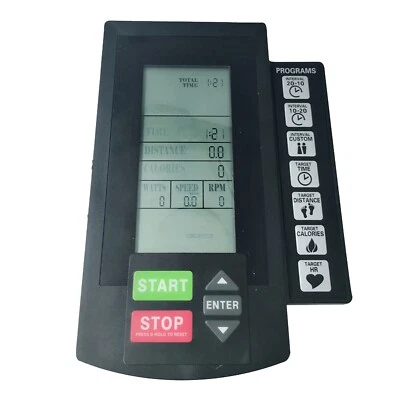 Electronic Counter Wind Resistance Magnetic Control Exercise Bicycle LCD Display - Image 1 of 4