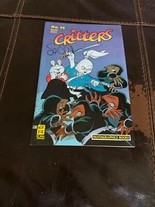 CRITTERS #10 w/ Usagi Yojimbo(1986) SIGNED by Stan Sakai - 9.2 NM(Fantagraphics) - Picture 1 of 3