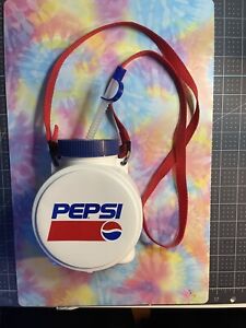 Vintage 1990’s Pepsi Cola Promotional Water Bottle With Lanyard. Very Clean