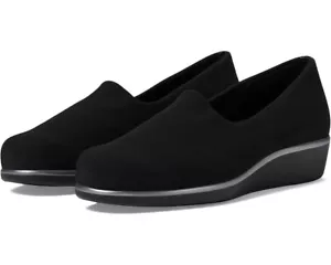 Women's SAS Bliss Slio-On Comfort Wedge Walking Shoes 2750-013 Black Fabric USA - Picture 1 of 6