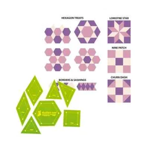 1in Template Set (7 Pieces), Patchwork Template set, VT906 - Bild 1 von 1