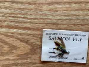 Vintage Jock Scott Salmon Fly Size No6 - Picture 1 of 3