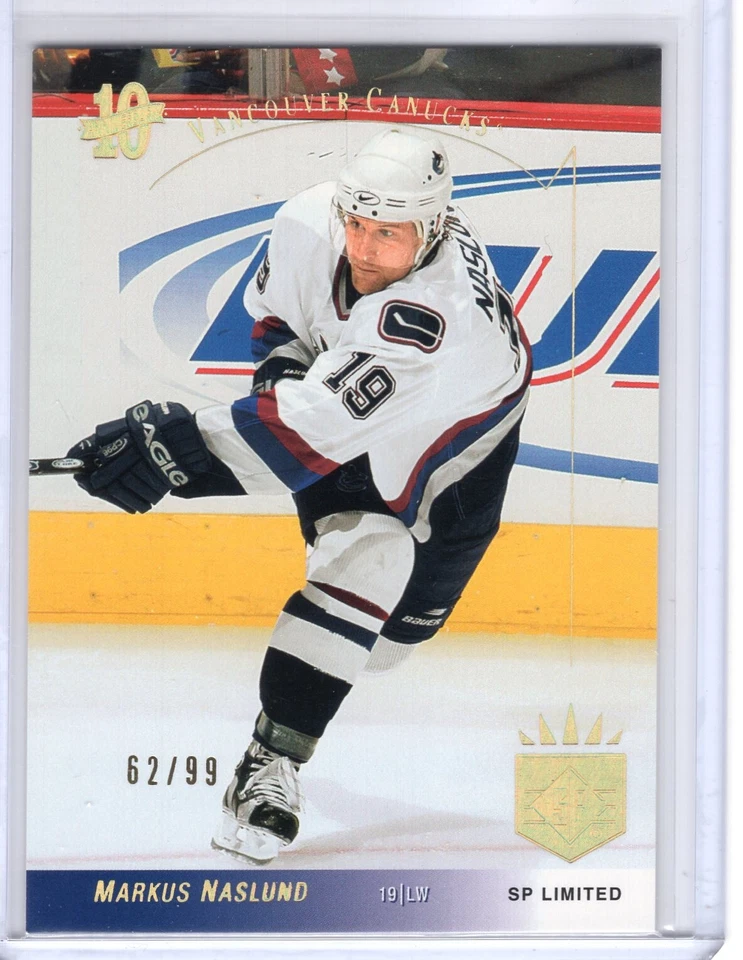 2003-04 SP Authentic 10th Anniversary Limited #SP20 Markus Naslund 62/99 - Image 1 of 2