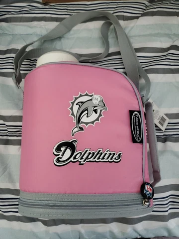 Miami Dolphins pink Northpole One Gallon Insulated Cooler Cover