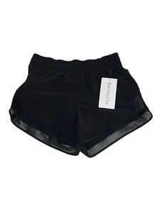 Neu mit Etikett Athleta Mesh Racer Run Short 4" schwarze Damenshorts XS - Bild 1 von 4