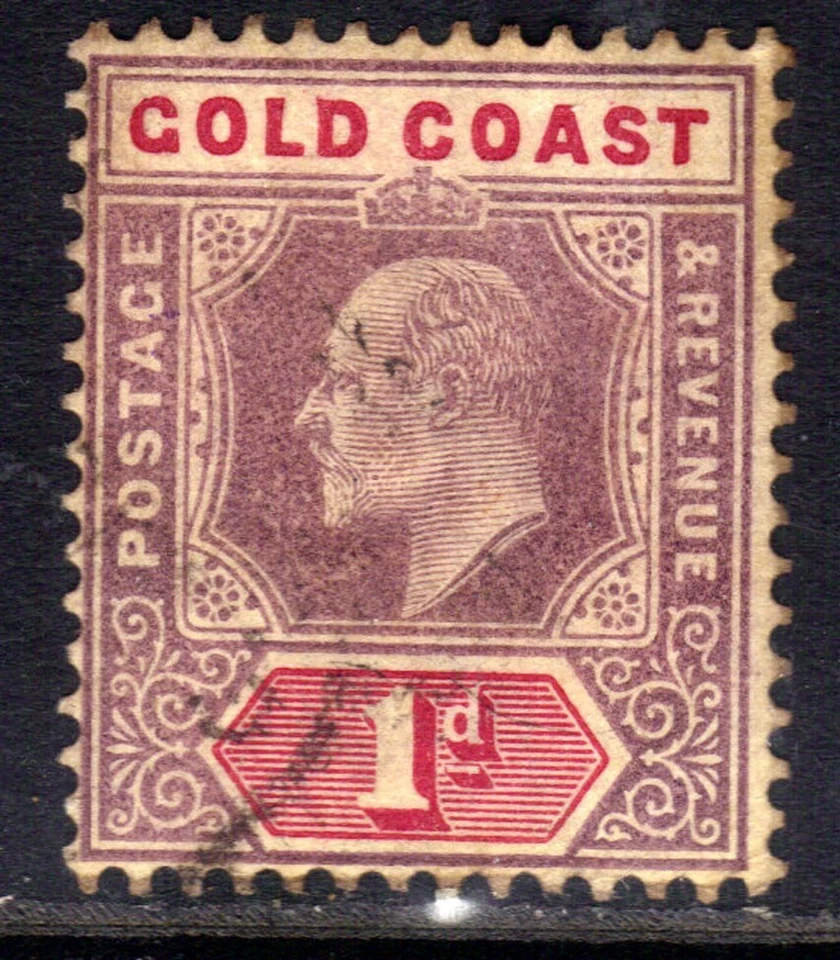Gold Coast 1902 KEV11 1d Purple & Carmine used SG 39 ( M953 ) - Image 1 of 1