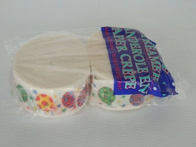 Happy Birthday Crepe Streamer  1 7/8" 2 Roll Birthday Party  90 ft Decorations - Image 1 of 3