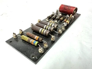 Vintage 50s Circuit Board 8” x 2.5” Analog 2w Resistors SEE PHOTOS - Picture 1 of 14