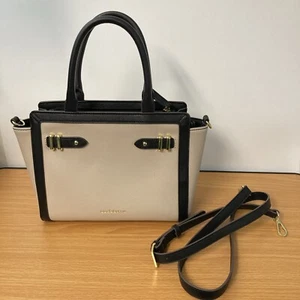Borsa a tracolla Liz Claiborne mini smoking crema nera - Foto 1 di 7