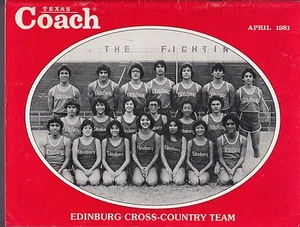 1981 Texas Coach Magazine April Edinburg Cross Country 19431 - Picture 1 of 1
