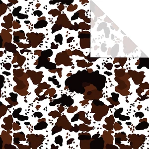 6 Sheets Cow Print Wrapping Paper -Not Roll- Brown Black Gift Wrap Paper Decorat - Picture 1 of 7