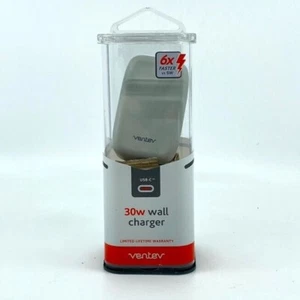 Ventev - szybka ładowarka ścienna 30W - USB C (2 zęby) - szara/biała - Zdjęcie 1 z 2