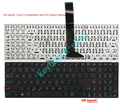 New for ASUS X501A X501U X501 series laptop US layout Keyboard without frame - Image 1 of 4
