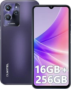 OUKITEL C32 Pro Smartphone 8GBRAM + 128GB ROM - 6,52 Pollici - viola - Foto 1 di 10