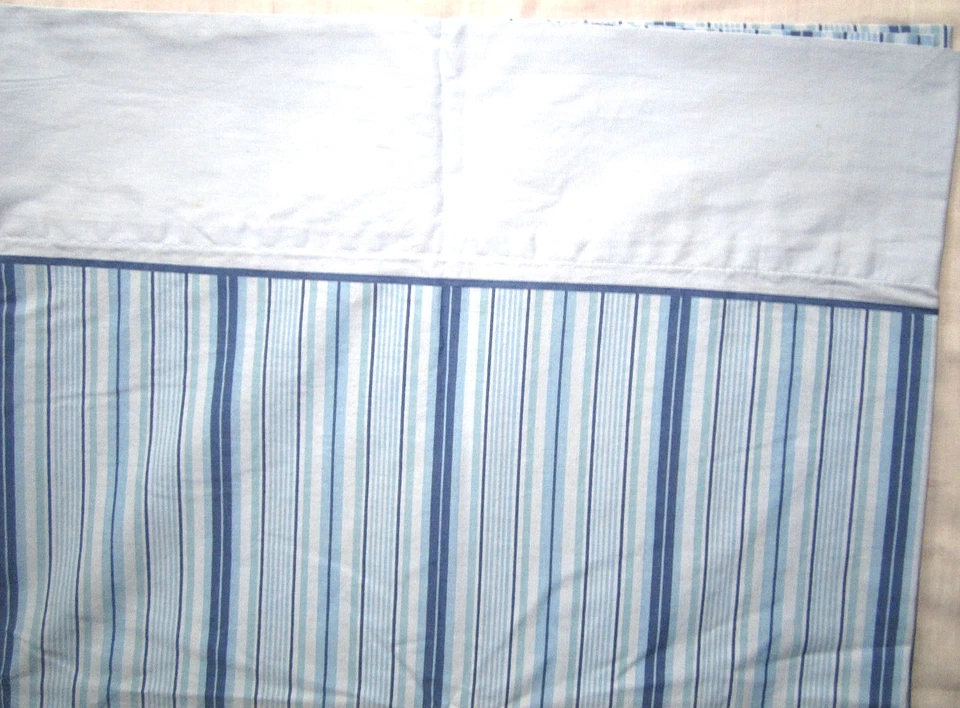 Sábana plana doble vintage rayas azules MCM RETRO AÑOS 70 Mainstays Home 64X96" Foto 1 de 4