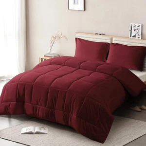 California King Comforter Set 3 Pieces - Goose down Alternative with 2 Pillow Sh - Picture 1 of 14