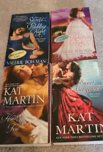 Lot of 4 Historical Romance books By Valerie Bowman & Kat Martin 3 are BRAND NEW - Picture 1 of 6