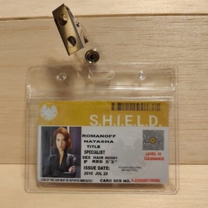 Avengers Black Widow Romanoff Natasha Schild Personalausweis - Bild 1 von 2