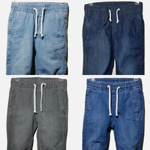 Boys Trousers Elastic Waist Cotton Joggers Pull Up H&M Several Colours 1.5 - 7yr - Picture 1 of 12