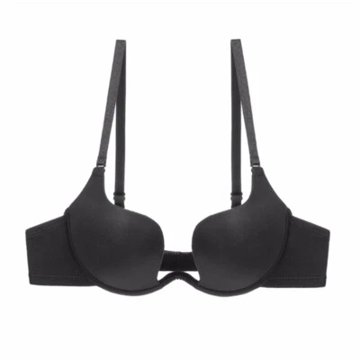 Thick Padded Womens Bras Deep U Push Up Brassiere Plunge Sexy Lingerie Bralette - Image 1 of 4