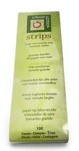 CLEAN & EASY LARGE NON-WOVEN WAX REMOVAL CLOTH STRIPS 3"x 9" 100 COUNT Free Gift - Picture 1 of 2