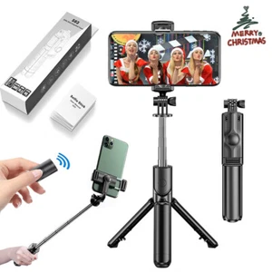 Selfie Stick Tripod Remote Desktop Stand Holder For iPhone 16 15 14 13 Pro Max - Picture 1 of 11