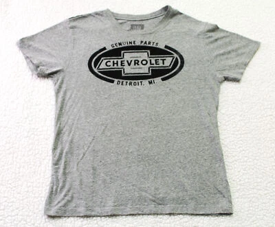 Chevrolet Detroit MI Genuine Parts Men's T-Shirt Grey SMALL GM Automobile - Image 1 of 4