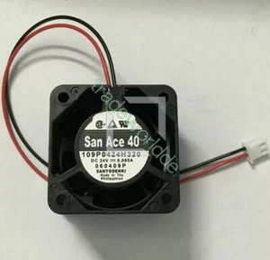 1PC for Sanyo fan 109P0424H320 DC24V 0.095A 40*40*28mm 2pin - Afbeelding 1 van 1