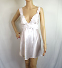 VTG Seductive Wear by Cinema Etoile white polyester Bridal babydoll, for 34 bust