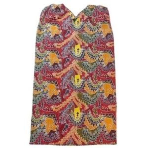 Vintage Peruvian Connection 100% Pima Cotton Abstract Kaftan Style Dress Large - Picture 1 of 6